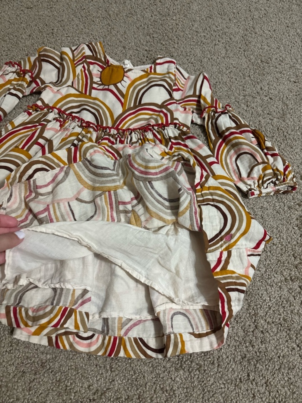 Pink Chicken Long Sleeve Dress Size 3T - Picture 3 of 7
